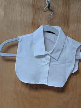 Detachable White Shirt Collar Dickey - Women's Layering Accessory